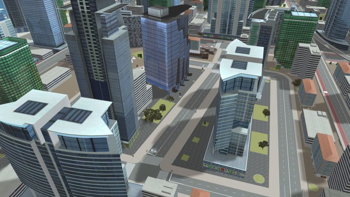 Map 02 (New York) - Driving School 2016 3D Model