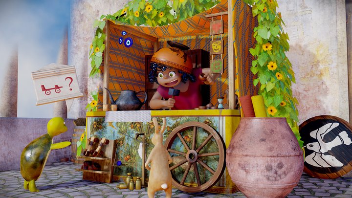 Her Ancestor - Make a Splash in Amsterdam 3D Model