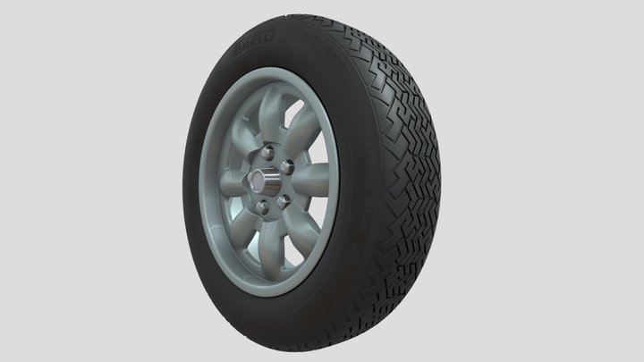 Pirelli Cinturatoro CN36 Tyre & Wheel 3D Model