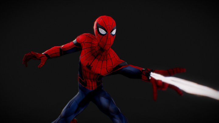 Spider-man - blender 2.79 - Future fight 3D Model