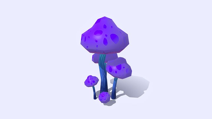 Glowing Mushroom 3D Model