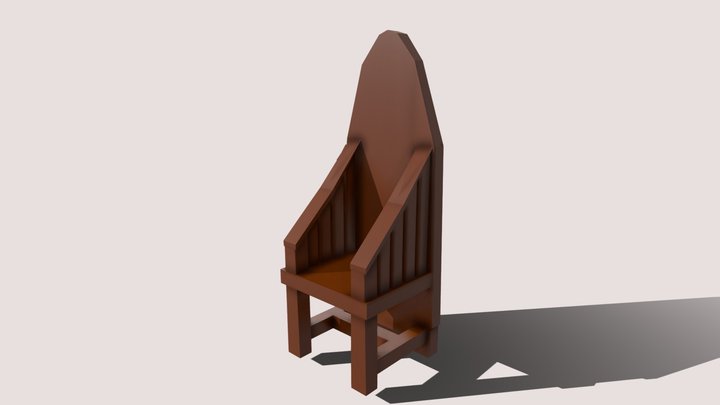 Medieval Chair 3D Model