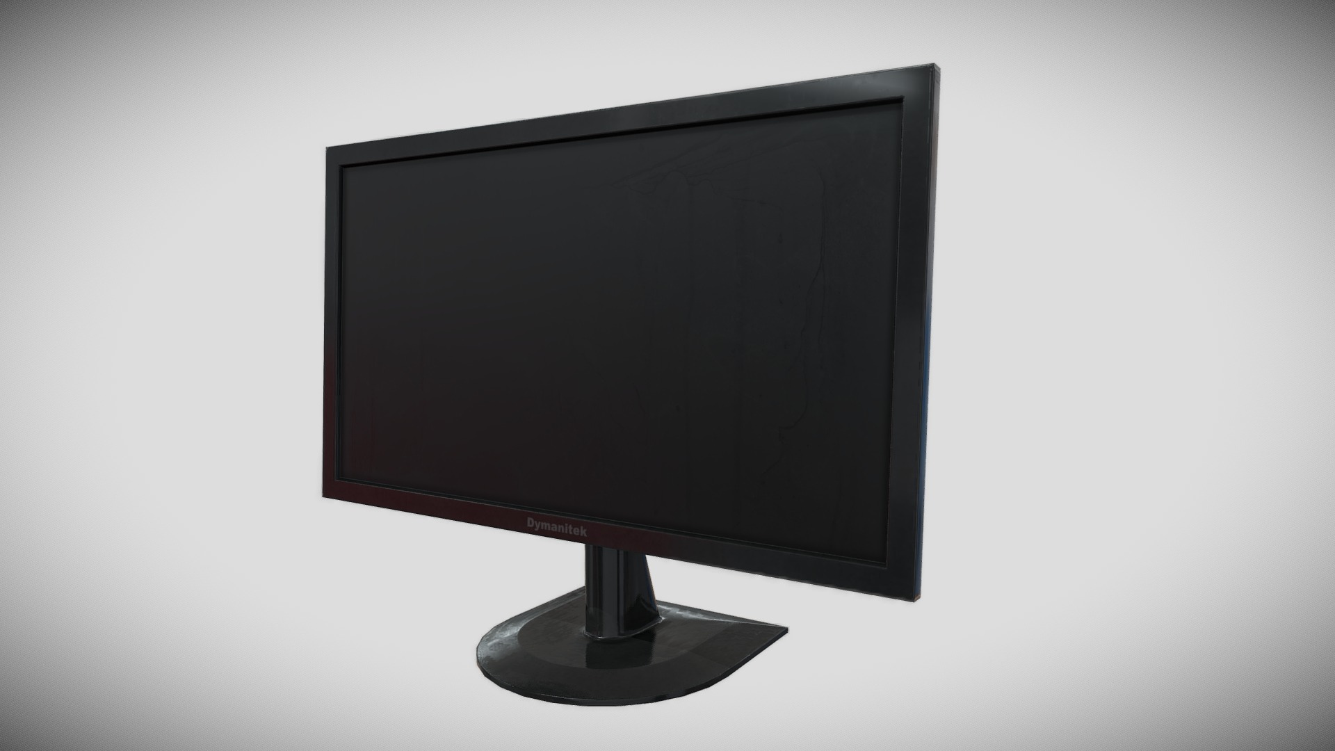 3D model LCD Monitor Gameready - This is a 3D model of the LCD Monitor Gameready. The 3D model is about a black television screen.