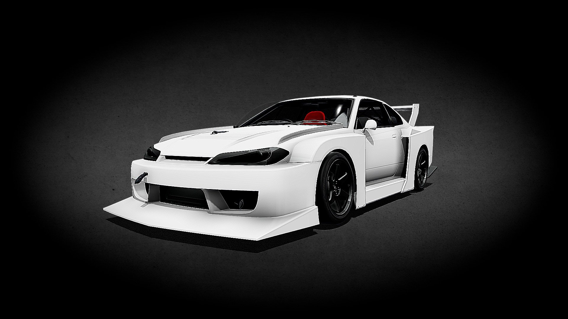Nissan Silvia S15 LBWK Super Silhouette - Download Free 3D model