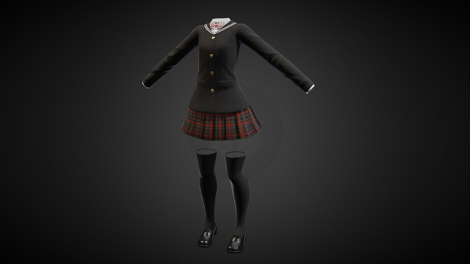 School Uniform - 3D model by Artificial_Incarnation [faa4bcf] - Sketchfab