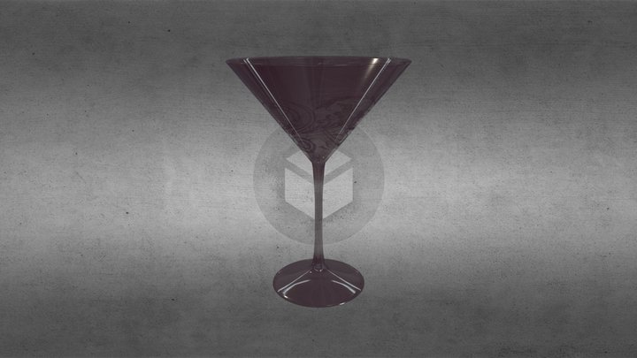 Purple Glass 3D Model