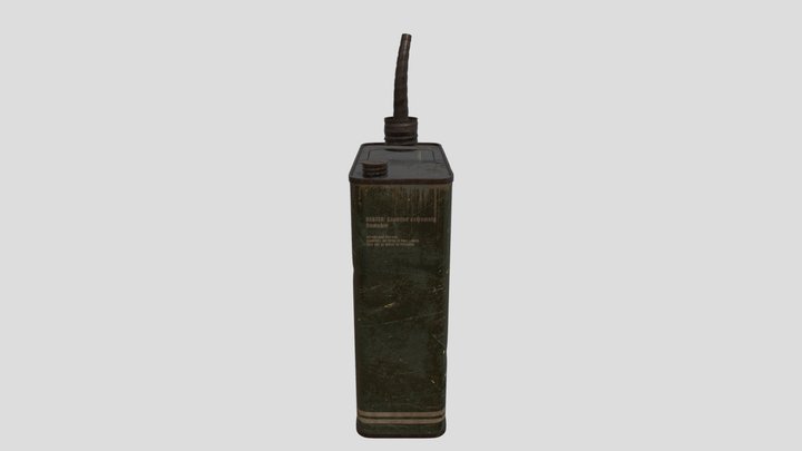 Gasoline Bidon Retro – Kostenloses 3D-Modell STL