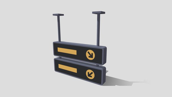 Airport Sign – Free 3D Model STL