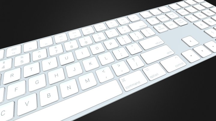 Apple Magic Keyboard 3D Model