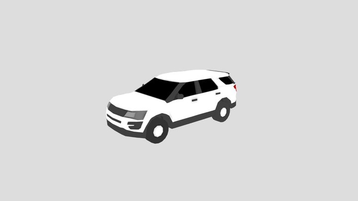 Low-Poly 2018 Ford Explorer 3D Model