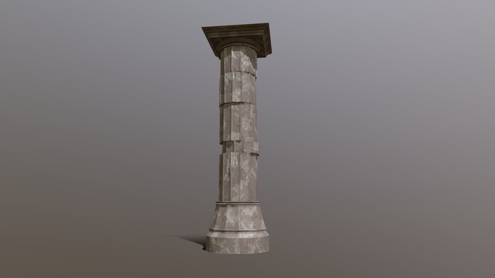 Greek Column 3D Model