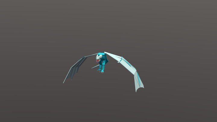 Ice Dragon 3D Model