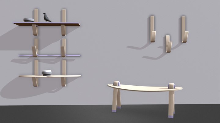 Drevo v ohybe_Soft&Solid 3D Model