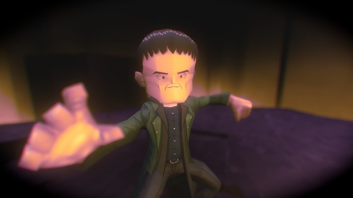 Jack Ma VS Ip Man 3D Model