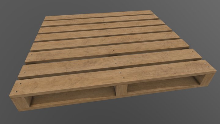 Wooden Pallet 3D Model