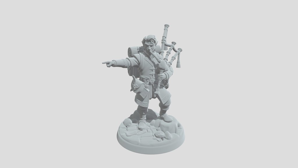 Green Cloak Ranger with Bagpipes