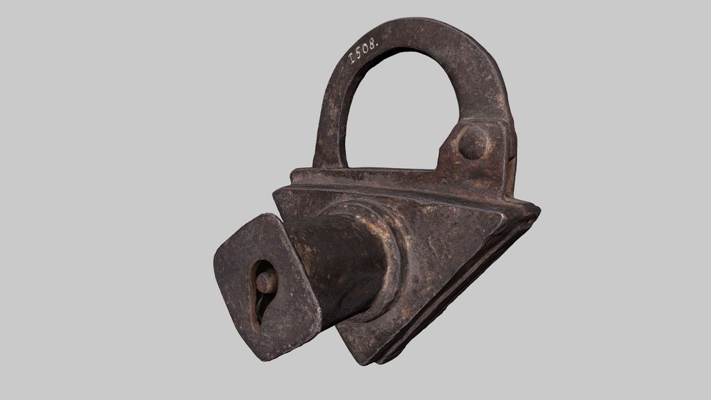 Padlock with triangular box