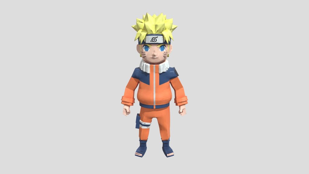 Low poly Naruto