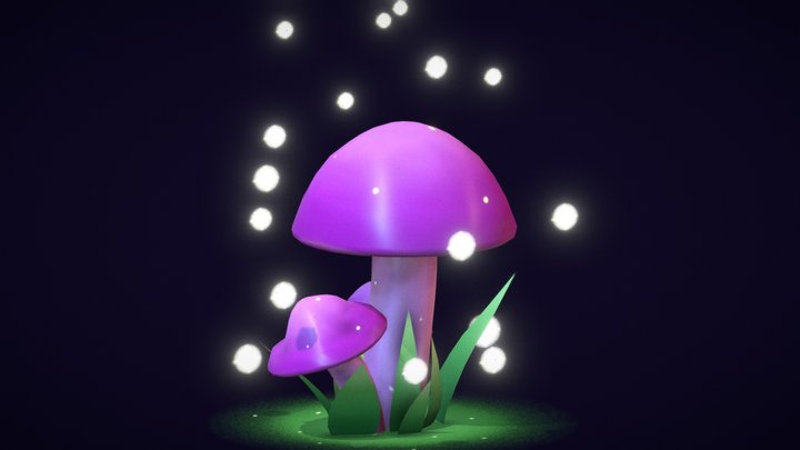 Chilean Mushroom 3D Model