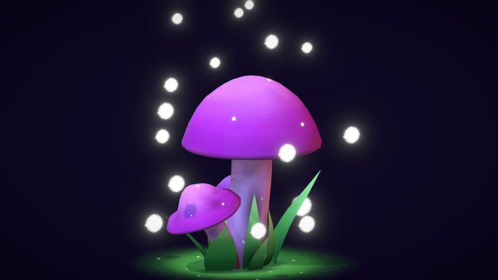 Chilean Mushroom 3D Model