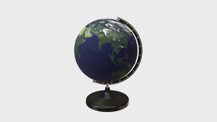 Desktop earth world globe 3D Model