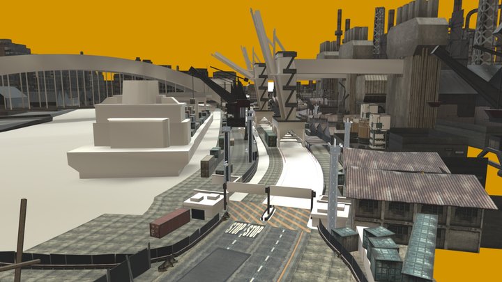burnout revenge - motor city long circuit – Modèle 3D gratuit STL