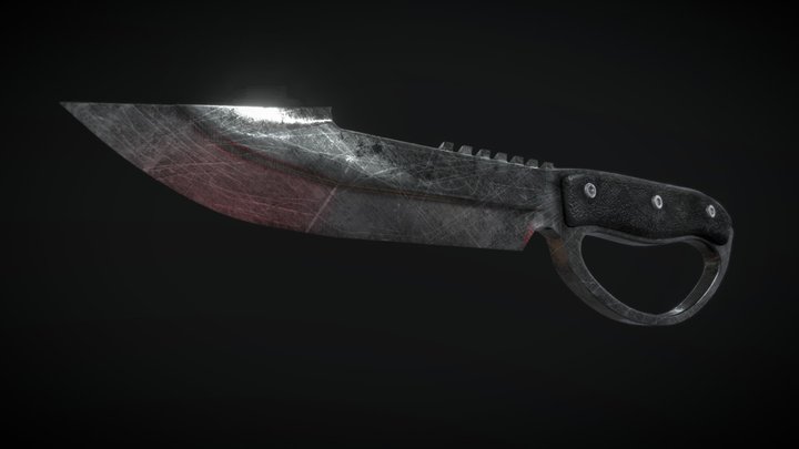 Tactical Knife 3D Model