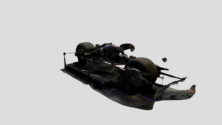 Batman motorcycle 3D Model