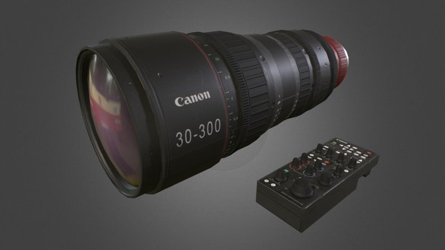 Canon30-300 3D Model