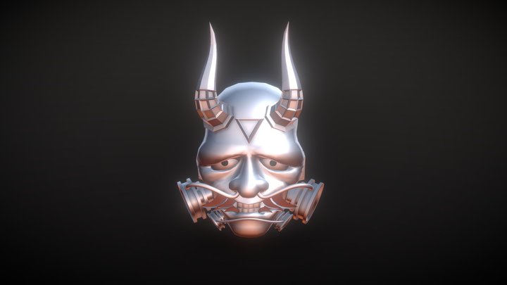 A| Oni Gas Mask 3D Model