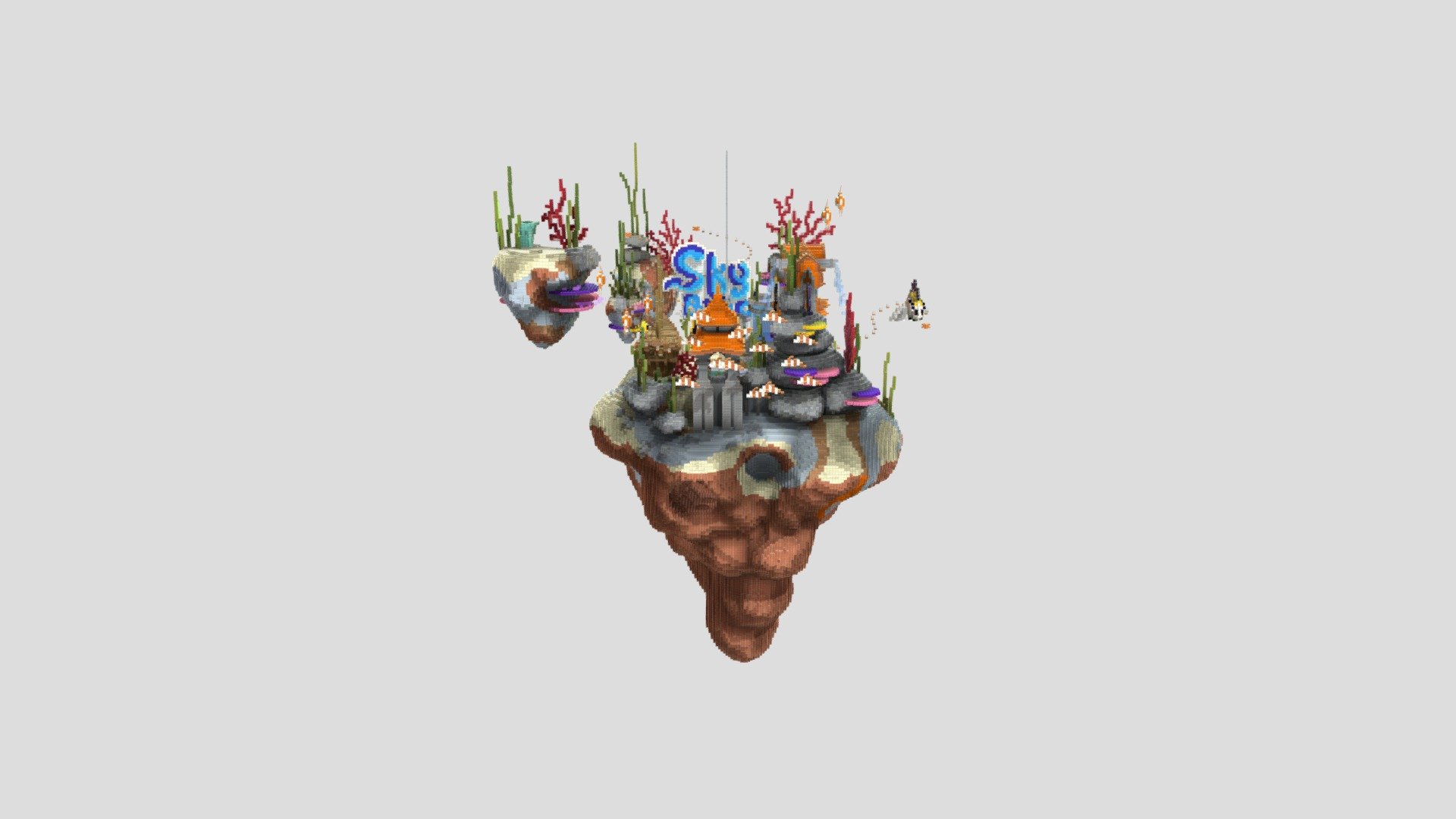 Aquarium Island - Skyblock Spawn - 3D model by ImClyde [fab3424 ...