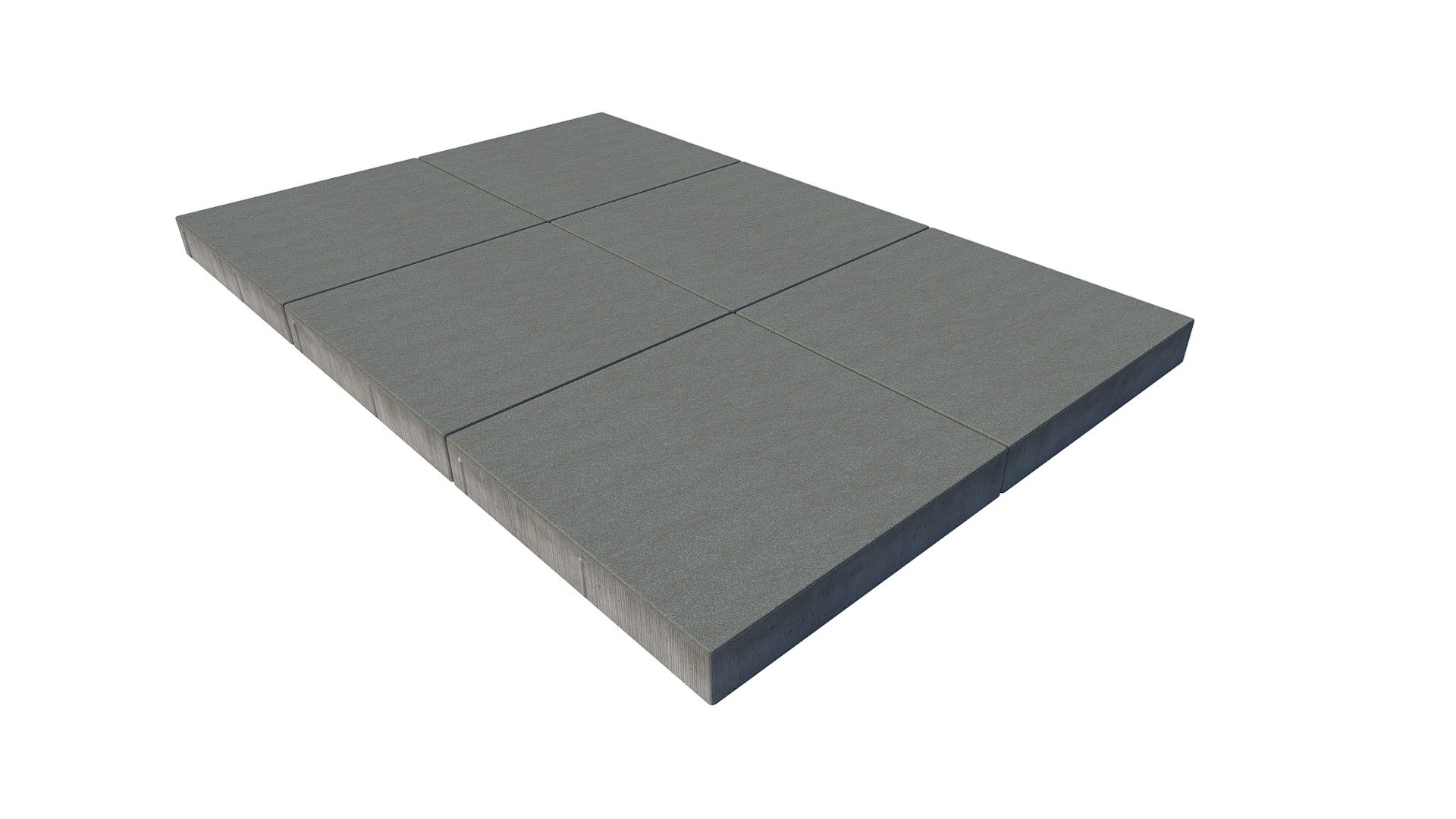 Paving Slabs Square 200x200 Standard Grey - 3D model by novayaplitka ...