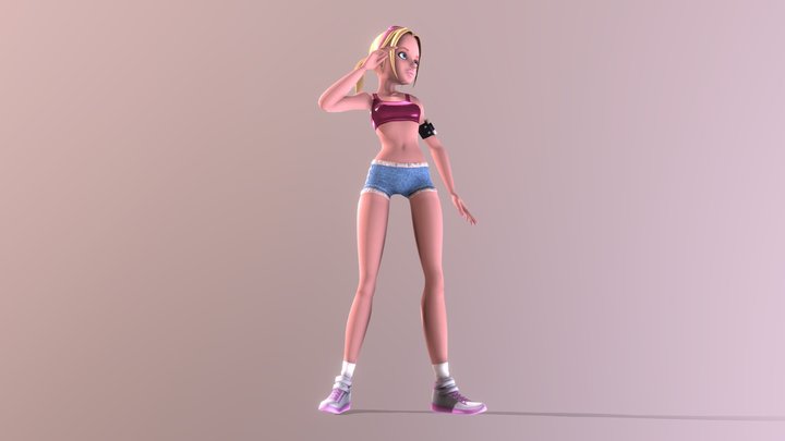 Dancer girl 3D Model
