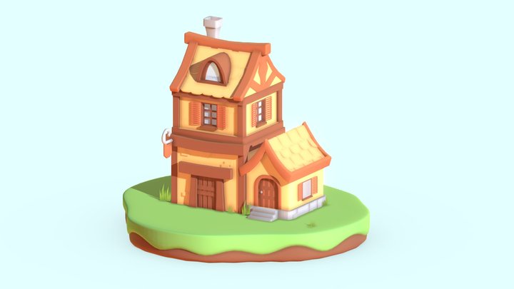 Medieval Tavern House – Modello 3D gratuito STL
