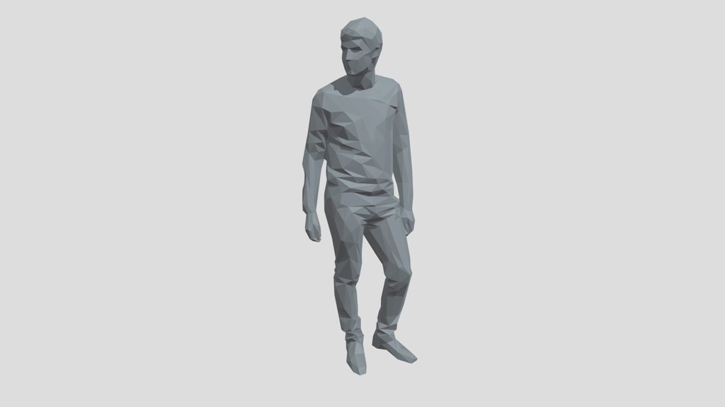 Lowpoly Male Standing