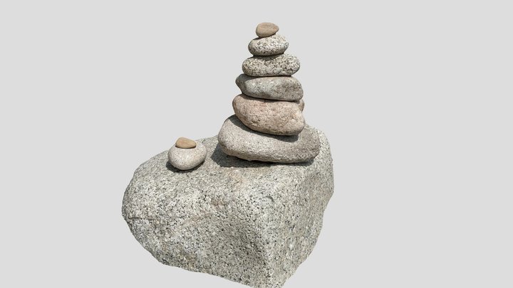 Rocks N3. Stone cairn – Kostenloses 3D-Modell STL
