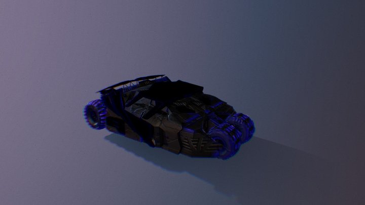 Batmobile own style 3D Model