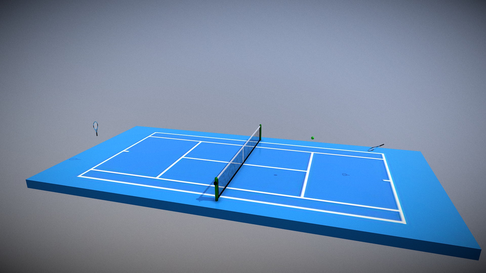 Tennis Court Animation Download Free 3d Model By Yanez Designs 