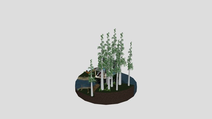 DAE Diorama - By the ocean. 3D Model