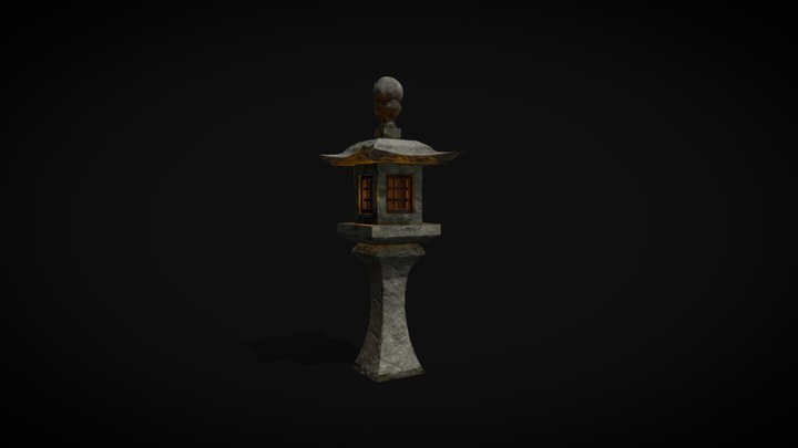 Japanese Lantern 3D Model