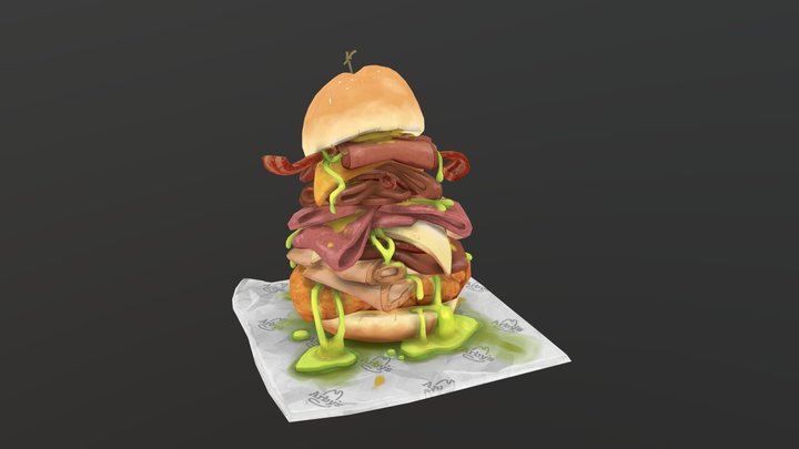 Meat Mountain (Arby's Fan art) 3D Model