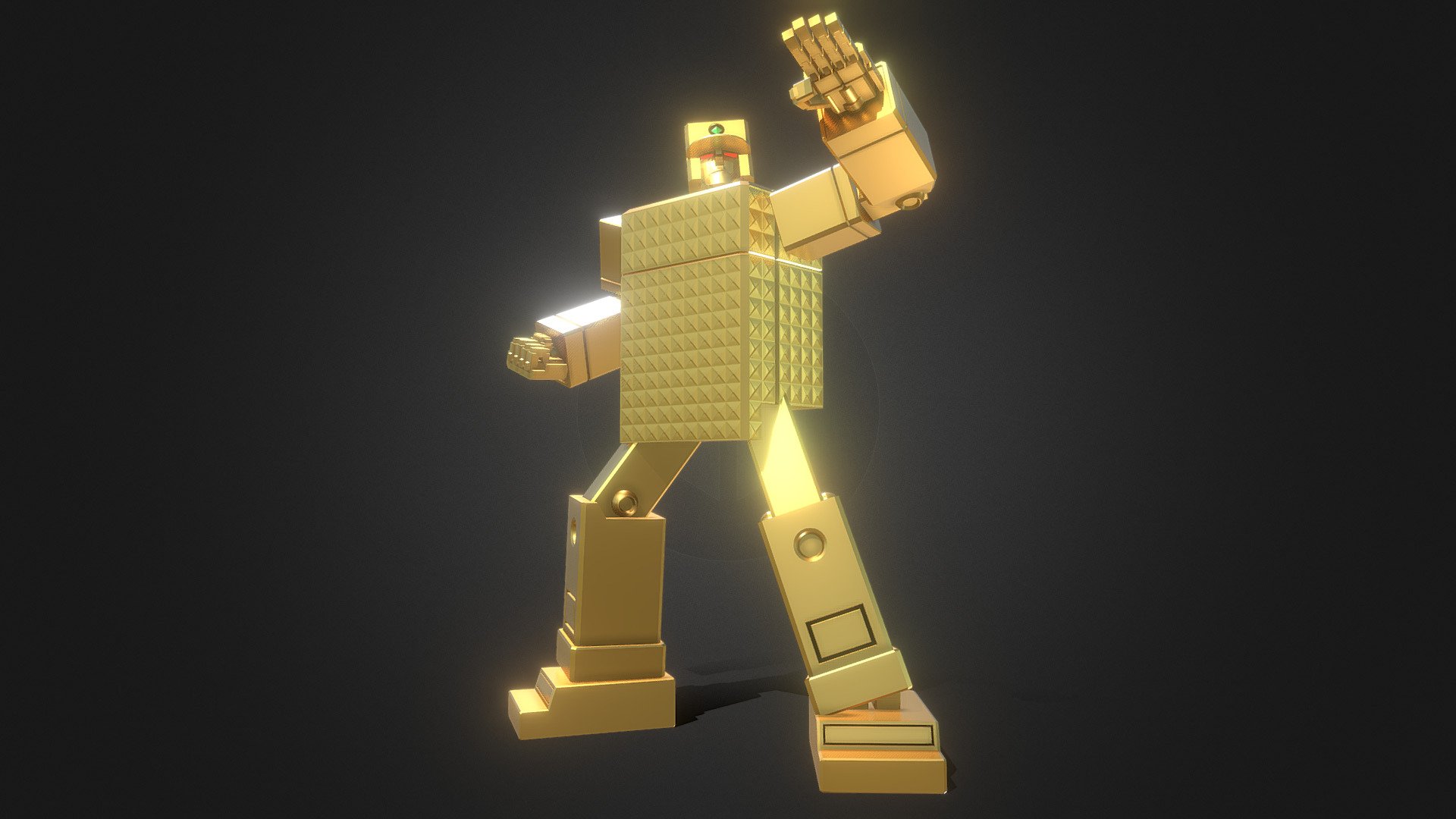 Amazon.com: Gx-32R Gold Lightan 24-Karat Gold Plating Ver. Gold Lightan,  Bandai Soul of Chogokin : Toys & Games