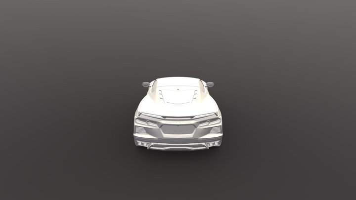Corvette C8 Z51 2020 3D Model