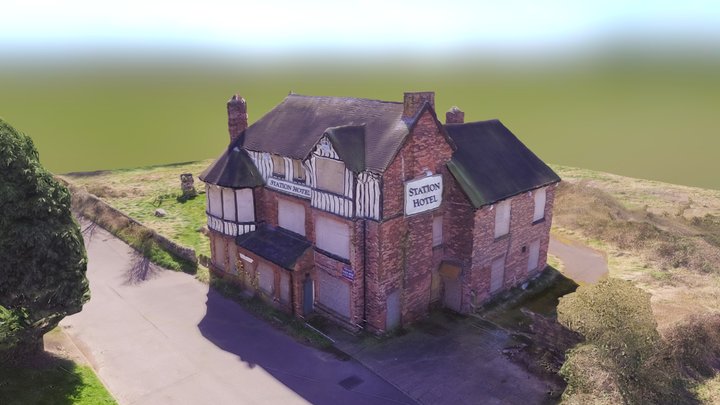 Station Hotel 3D 3D Model