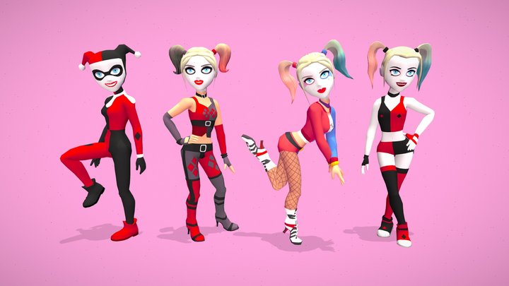 Harley - low poly 3D character 3D Model