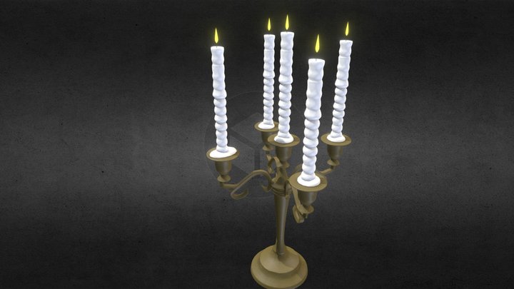 Candles 3D Model
