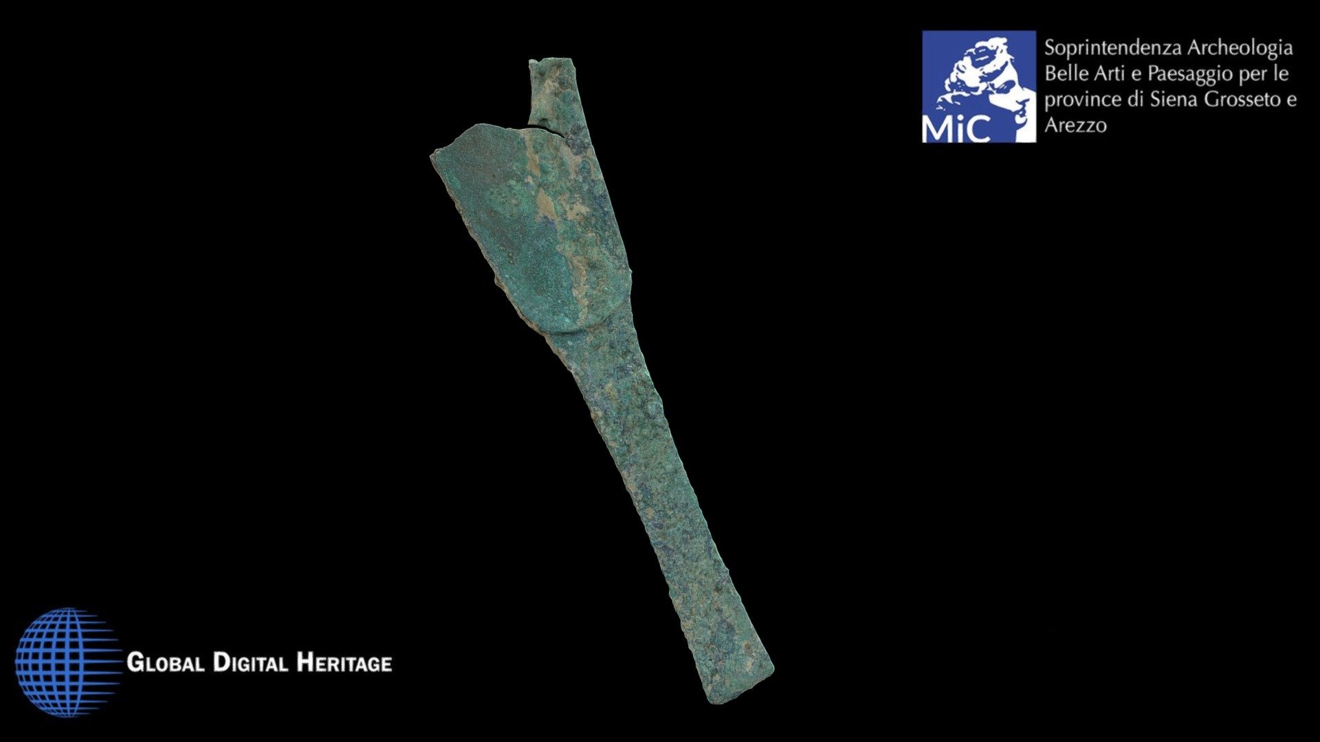 Bronze strigil, Poggio Pinci