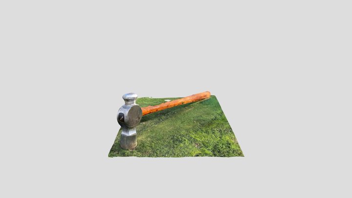 Giant Hammer Sculpture 3D Model
