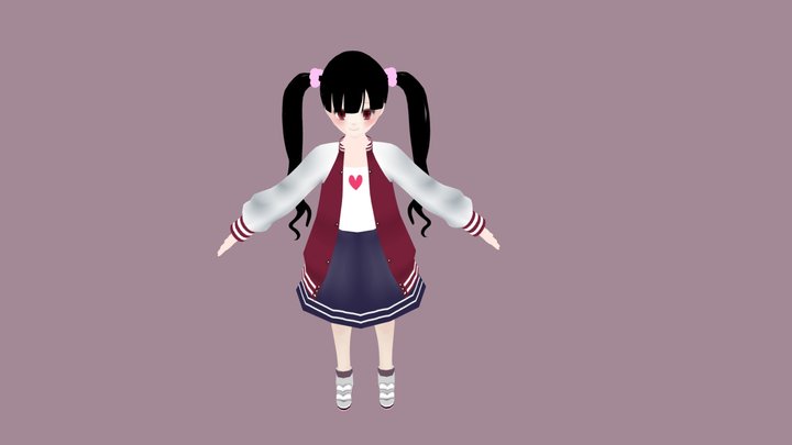 Double Tails Girl 3D Model