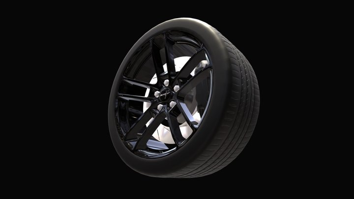 Dodge Charge Tyre 3D Model